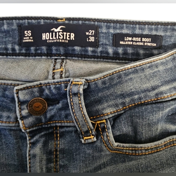 Hollister Low Rise Boot Cut Jeans - Picture 6 of 7